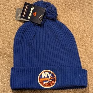 Fanatics NHL New York Islanders Blue Beanie with Pom NWT